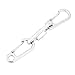 Mini Hanging Buckle, Pack of 20Pcs Metal Spring Backpack Clasps Carabiners Hook EDC Keychain Fishing Camping Bottle Hooks Paracord Tactical Survival Gear (Silver)