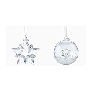 Swarovski ster ornament en kerstbal jaaruitgave 2019, set van 2, 5427990 + 5453636