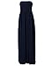 HDE Women's Strapless Maxi Dress Plus Size Tube Top Long Skirt Sundress Cover Up (Navy, 2X)