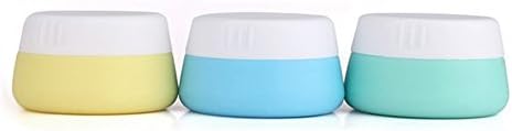 WOSON 3 Pack 30ml Silicone Travel Containers Make Up Cosmetic Containers Set Face Cream Jar Travel Accessories