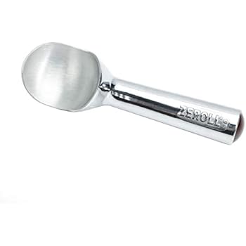 Zeroll 1010 Original Ice Cream Easy Scoop with Unique Liquid Filled Heat Conductive Handle Simple One Piece Aluminum Design Easy Release 20 Scoops per Gallon Made in USA, 4-Ounce, Silver