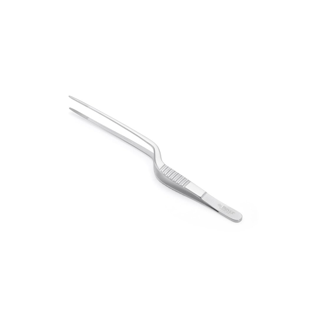 DE BUYER -4237.20 -forceps gd.elbow presentation stainless steel 20 cm, Silver
