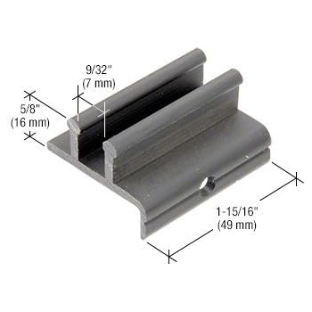 CRL Brite Anodized 72" Frameless Sliding Shower Door Bottom Track ...