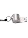 Mudder Metal Referee Whistles Coach Whistles with Lanyard for Football Coaches and Officials (2 Pieces, Silver)