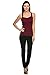 Women's Lace Trim Cotton Jersey Spaghetti Strap Camisole Tank Top