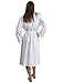 TowelSelections Waffle Robe - Square Pattern Waffle Kimono Bathrobe for Women and Men, White, Small/Medium