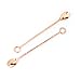 Copper mixing spoons set of 2 - copper plated stainless steel bar spoons with elegant ring on top. - Copper stirring spoon for Moscow mules