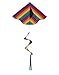 In the Breeze 3158 — Rainbow Stripe Delta Kite with Twister Tail — Easy-Flying, Colorful Kite