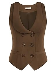 Belle Poque Womens Plus Size Waistcoat Vest Vintage