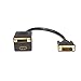 StarTech.com 1 ft DVI-D to DVI-D & HDMI Splitter Cable - M/F - Dual Link - Black - Video Splitter (DVISPL1DH)