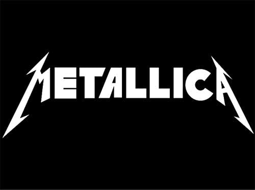Koongso Black and White Metallica Tapestry White Saying Pattern Manuscript Handwriting Wall Hanging Tapestry Decor for Bedroom Dorm