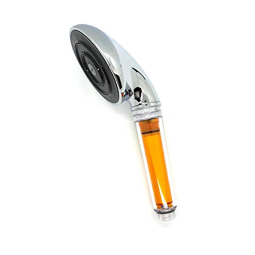 Vitamin C Handheld Rain Shower Head With Water Filter By SONAKI - 2 Shower Filters Included - Removes Up To 99.9% Of Chlorine And Chloramines