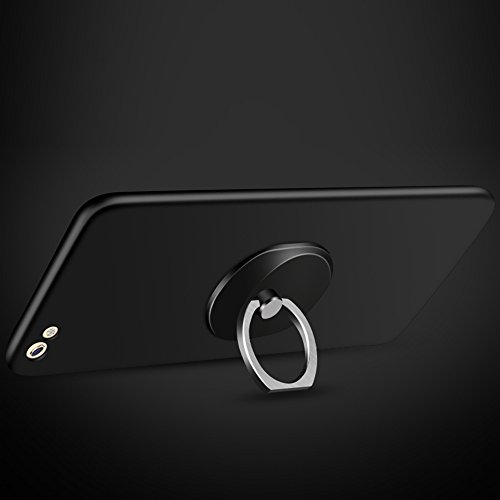 Cell Phone Holder, Ring Holder Cell Phone Stand Phone Ring for Woman, i phone Ring for iphone 8/8plus/7/plus/X, samsung phone ring mobile phone ring i phone case ring metal (black)