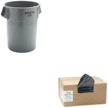 KITRCP265500GYWBIRNW4750 - Value Kit - EarthSense Recycled Can Liners (WBIRNW4750) and Rubbermaid 2655 BRUTE Container without Lid (RCP265500GY)