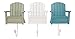 Beachcombers Beach Chair Decor Decoration Hanging Wall Hooks Set Of 3 Coastal Tropical Ocean Nautical For Coats Bathroom Kitchen Blue White Green