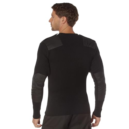 Rothco Acrylic V-Neck Sweater, Black, X-Large in Oman Whizz