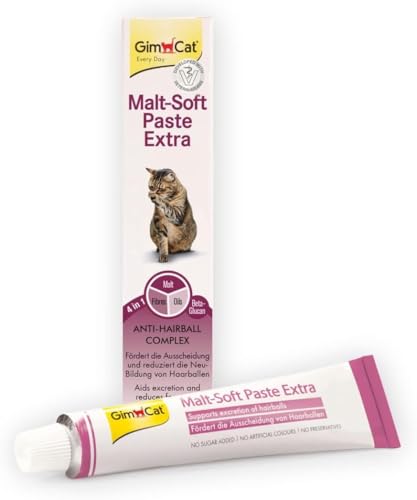 Malt-Soft Paste Extra - Anti-Hairball Katzensnack fördert Ausscheidung von Haarballen - 1 Tube (1 x 50 g)
