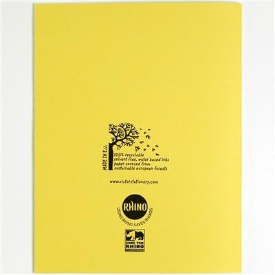Rhino A5+ Exercise Books, 80-Page / 8mm Lined with Margin Paper Notebook, 10-Pack, 9 x 7 Writing Book - Image 5