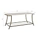 Novogratz Cecilia Coffee Table, Soft Brass, Faux Marble