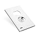5 Pack - SnapPower GuideLight 2 [For Duplex Outlets] - Replaces Plug-In Night Light - Electrical Receptacle Wall Plate With LED Night Lights - Auto On/Off Sensor - (Duplex, Light Almond)