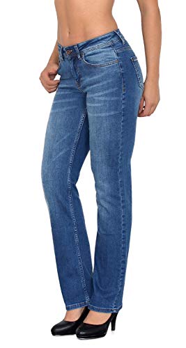 ایگرد | قیمت و خرید ESRA Damen Jeans Hose Damen Jeanshose gerader Schnitt  Straight Fit bis Übergröße G100