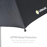 LittleLife Baby Sun Parasol UPF50+ Universal Pushchair Umbrella Black view 12