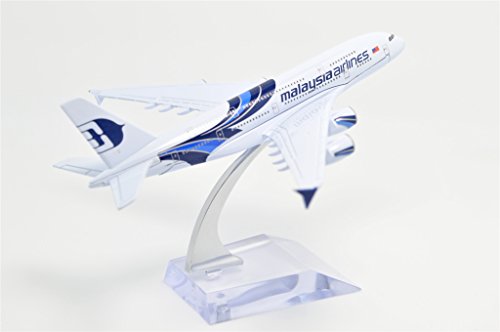 TANG DYNASTY(TM) 1:400 16cm Airbus A380 NEW Painting Malaysia Airlines Metal Airplane Model Plane Toy Plane Model