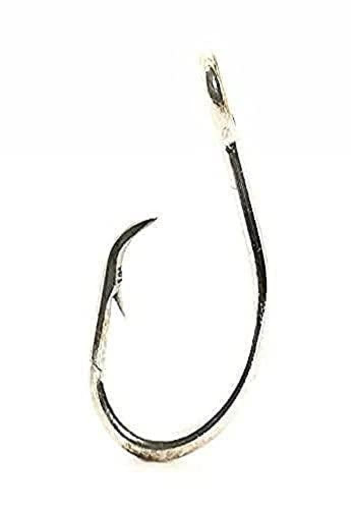 Mustad Classic 2 Extra Strong in Line Point Duratin Circle Fishing Hook | Strong for Heavy Tuna | Fewer Deep Hooks For Catch and Release, [Size 8/0,Pack 100]