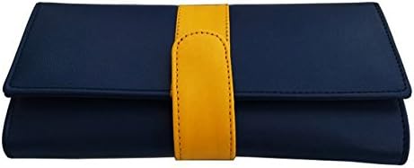 YOURS LUGGAGE Women's Faux Leather Clutch Wallet (Blue)