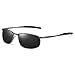 Rectangular Polarized Sunglasses for Men Superlight Metal Frame 100% UV Protection Shades