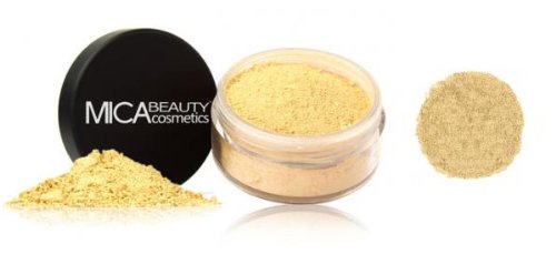 Mica Beauty Natural Mineral Makeup Loose Powder Foundation  Mf-2 Sandstone 9gr,and Pink Eye Shimmer