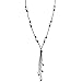 Long Freshwater Cultured Pearls Leather Necklace Costume Beaded Jewelry on Genuine Leather Cord 25.6