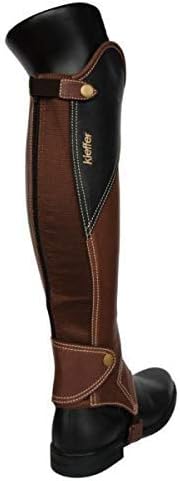 KIEFFER Lederchaps ARLENE BIColour, Brown, Black, XS Short - Image 3