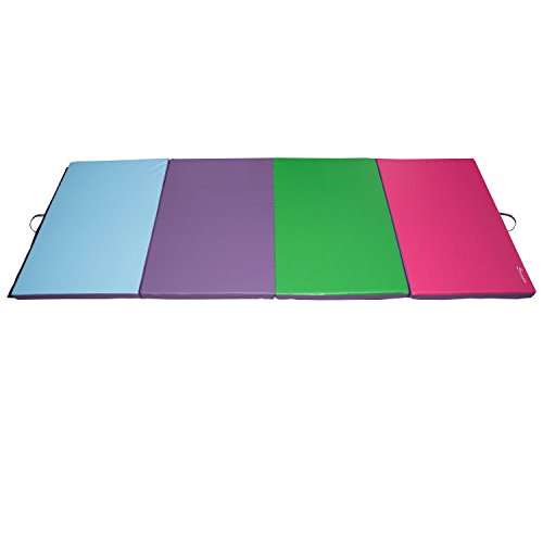 Soozier PU Leather Gymnastics Tumbling/Martial Arts Folding Mat - 17 Color Choices!
