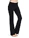 baleaf Women's Bootcut Yoga Pants High Waisted Cotton Bootleg Work Pants with Inner Pockets 30