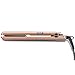 NITION 1 inch Ceramic Tourmaline Flat Iron Nano Silver Argan oil Hair Straightener LED 300°F-450°F Digital Pro Hair Straightening Iron MCH 10s Fast Heating-up,Champagne Gold