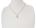 Heartland Store Women's Sterling Silver Fleur-de-lis Teardrop Miraculous Pendant + 18 Inch 2.1mm Rhodium Plated Chain & Clasp