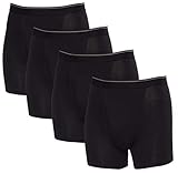 Kirkland Signature Men's Boxer Brief Pima Cotton 4 Pack (Large, Black)
