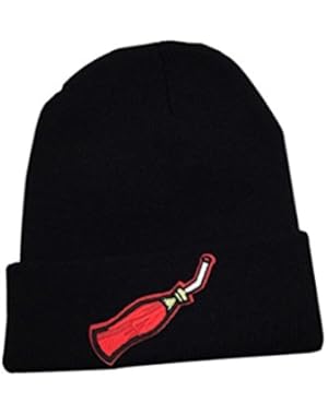 Hat, Women Winter Keep Warm Embroidery Applique Crochet Ski Hat Braided Cap