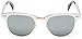 Ray-Ban RB3507 Clubmaster Aluminum Square Sunglasses, Brushed Silver/Gold/Grey Mirror, 51 mm