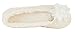MIXIN Women's Ballerina Soft Sole Home Slippers with Lace Flower Beige