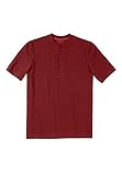 Kingsize Men's Big & Tall Heavyweight Cotton Short-Sleeve Henley Shirt