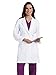 ICU by Barco Women's Junior Fit 34 Inch 5 Pocket Princess Seam Lab Coat, White, X-Small