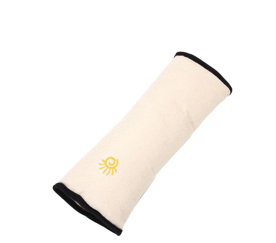 Pack of 2 Seat Belt Pads Light Yellow Sleeping Pillow Neck Support Car Safety Seat Belt Cushion for Children Baby Safety Strap Car Headrest Vehicle Safety Strap Colourful Car Shoulder Protection