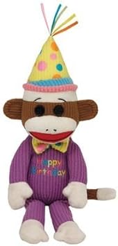 happy birthday sock monkey