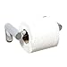 MODONA Toilet Paper Holder with Stainless Steel Roller - Polished Chrome - Oval Series - 5 Year Warrantee