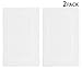 COTTON CRAFT Bath Mats - 2 Pack 100% Cotton 21x30 Inches - Ultra Absorbent - Plush 900 GSM - Banded Border Luxury Towel Rug - Step Out Tub Shower Floor Mat -Not a Bathroom Rug - White