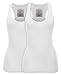 Zenana Women's Plain Solid Color Ribbed Racerback Tank Top Shirt Plus Sizes 2 Pack: White | White Large