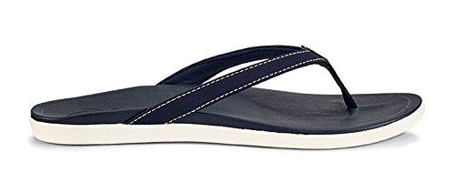 OLUKAI Women's Hoâ€˜Opio Sandal, Trench Blue/Trench Blue, 8 M US