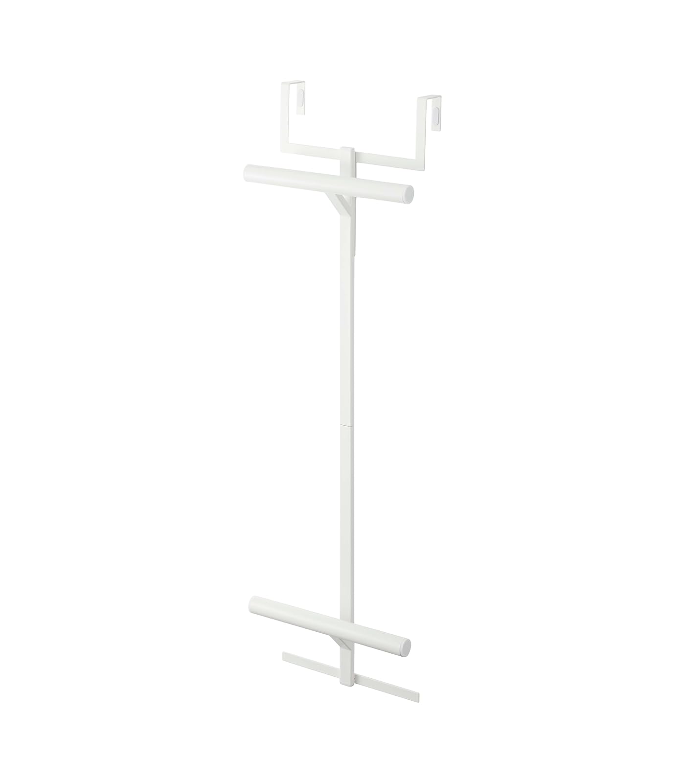 Yamazaki Home Tower Backpack Over The Door Hanger for Closet Or Bedroom, Two-Tiered Bookbag Metal Storage Rack, Easy Installation - Steel